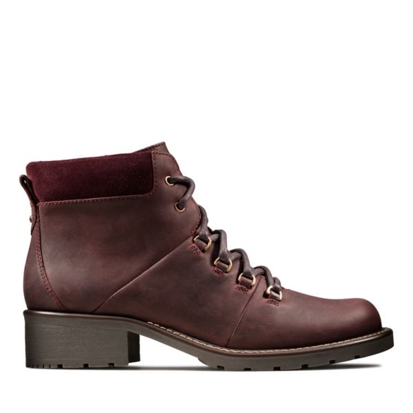 Clarks Womens Orinoco Demi Ankle Boots Burgundy | CA-6702549